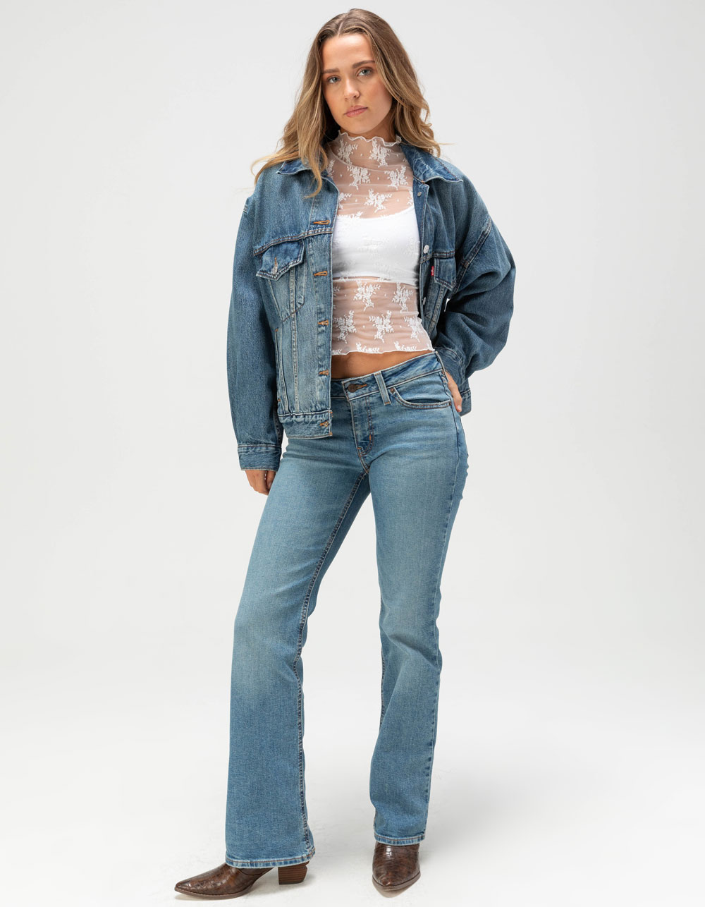 LEVI'S Superlow Bootcut Womens Jeans - HYDROLOGIC