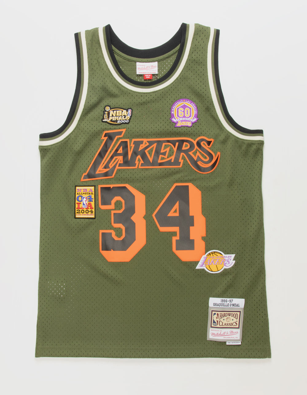MITCHELL & NESS NBA Flight Swingman Shaquille O'Neal Los Angeles Lakers  1996-1997 Mens Jersey