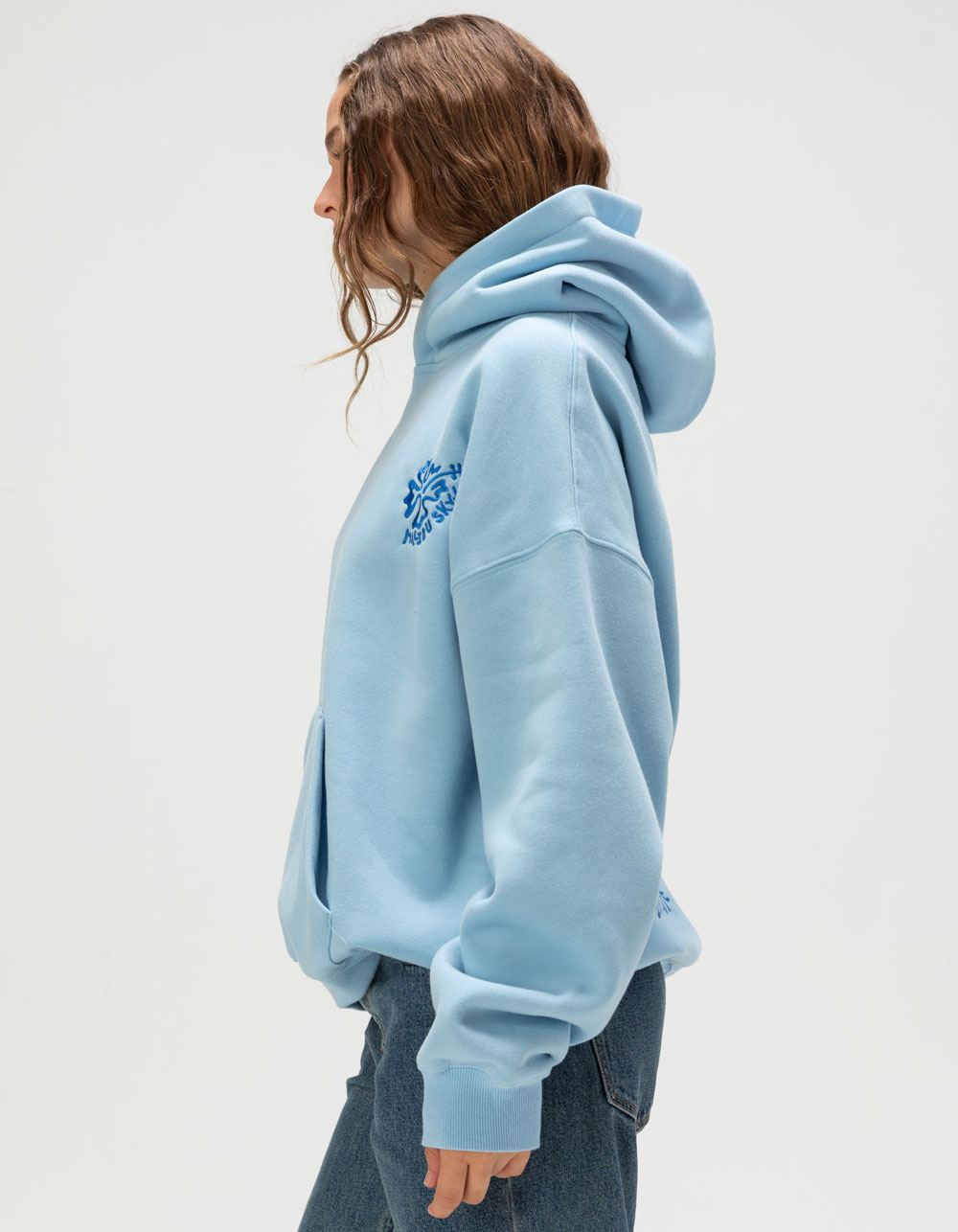 MALIBU SKYYE Coastal Womens Hoodie - LIGHT BLUE