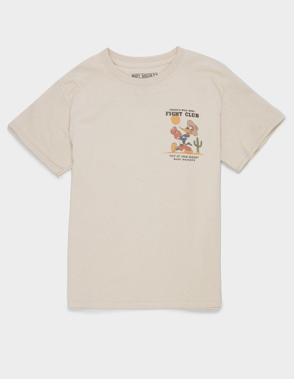 RIOT SOCIETY Woody's Wild West Fight Club Boys Tee - NATURAL