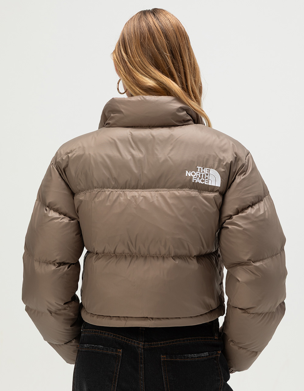 THE NORTH FACE Nuptse Womens Short Jacket - MOCHA