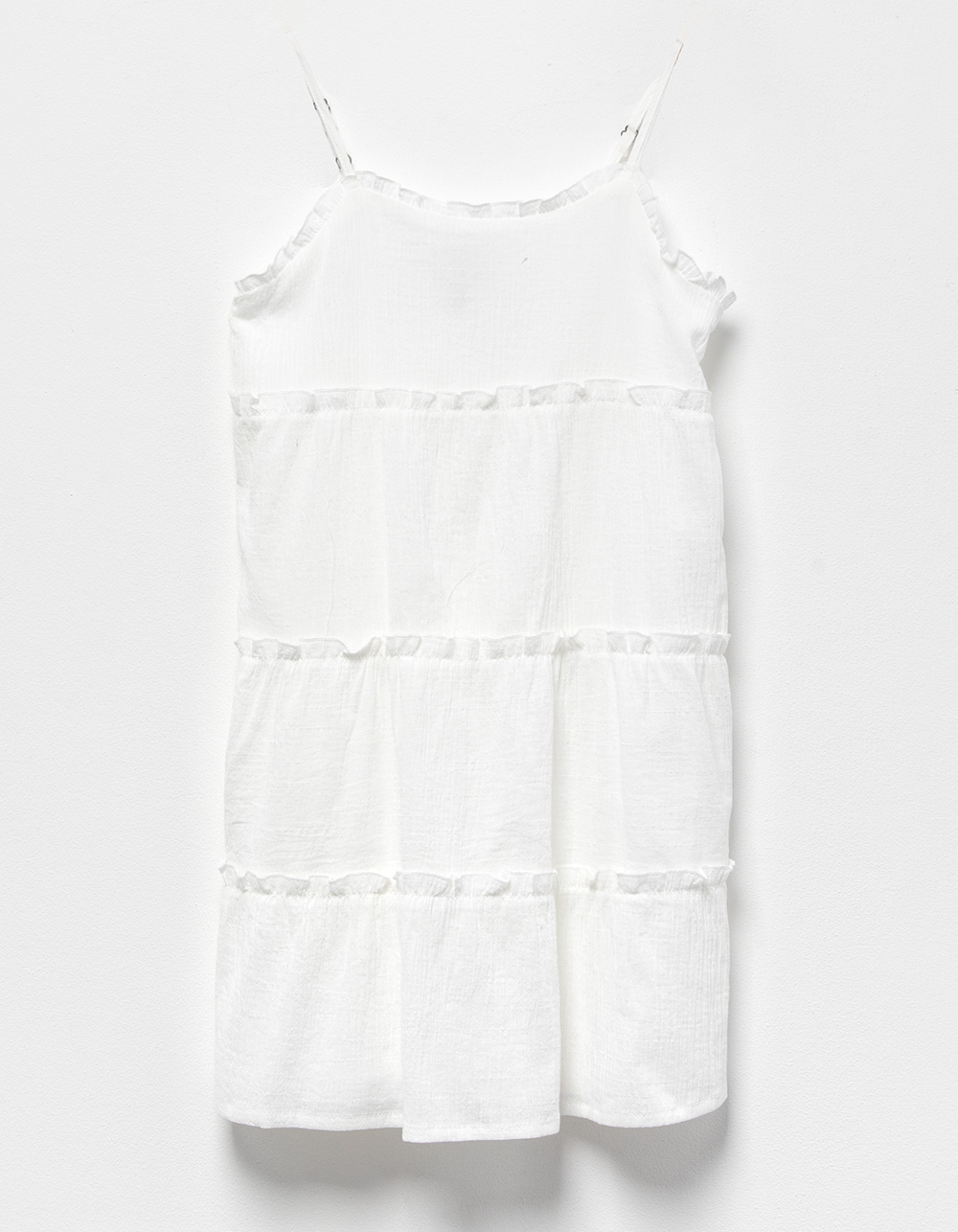 RSQ Girls Textured Babydoll Dress WHITE Tillys