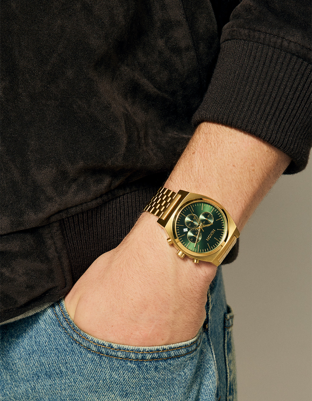 NIXON Time Teller Chrono Watch - GOLD