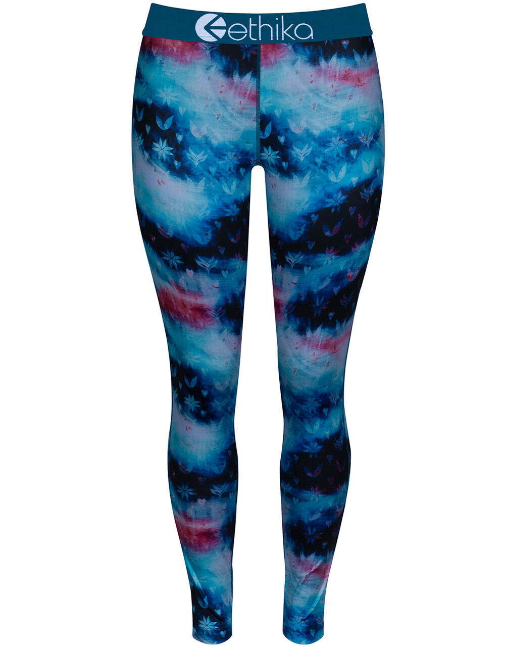 ETHIKA Floral Womens Tie Dye Leggings BLUE COMBO Tillys