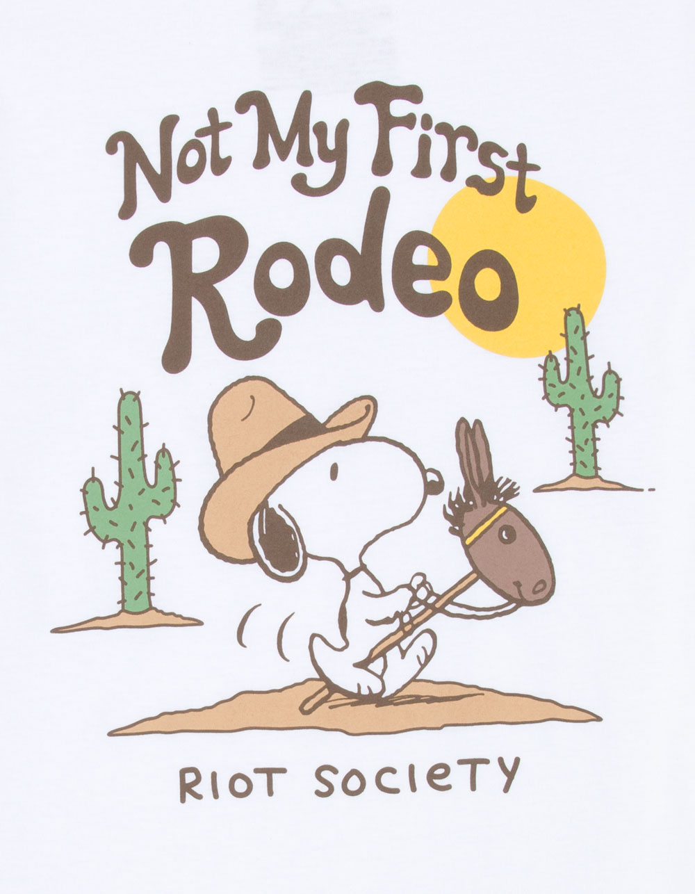 RIOT SOCIETY x Peanuts Rodeo Girls Boyfriend Tee - WHITE