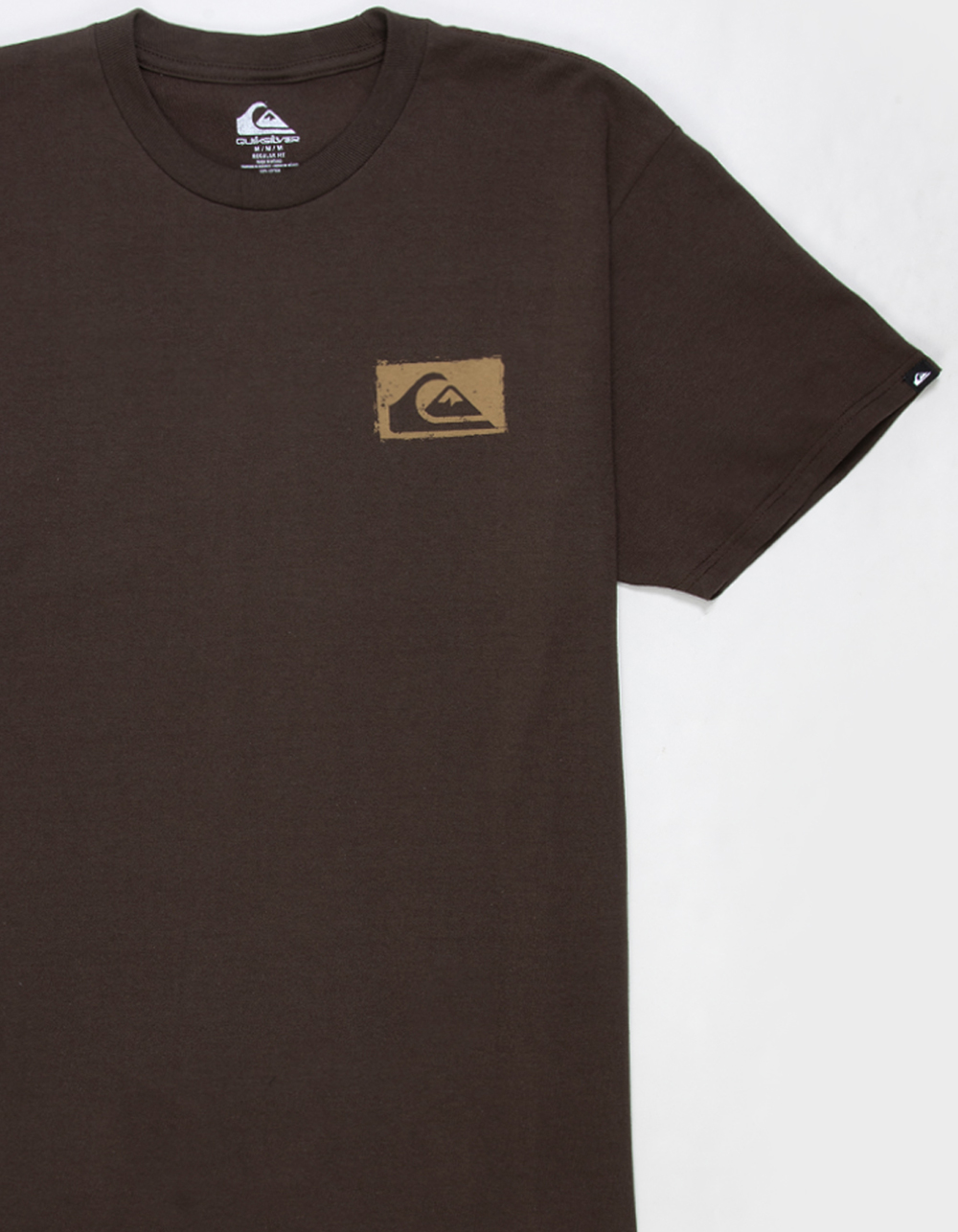 QUIKSILVER Impaired Mens Embroidered Tee - BROWN
