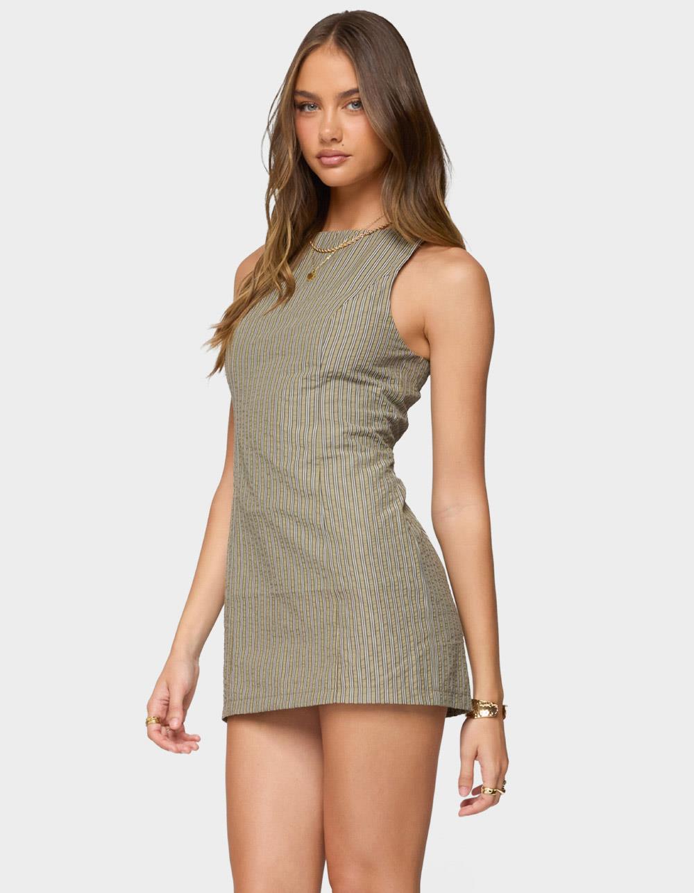 EDIKTED Macee Tailored Romper - DK GREEN