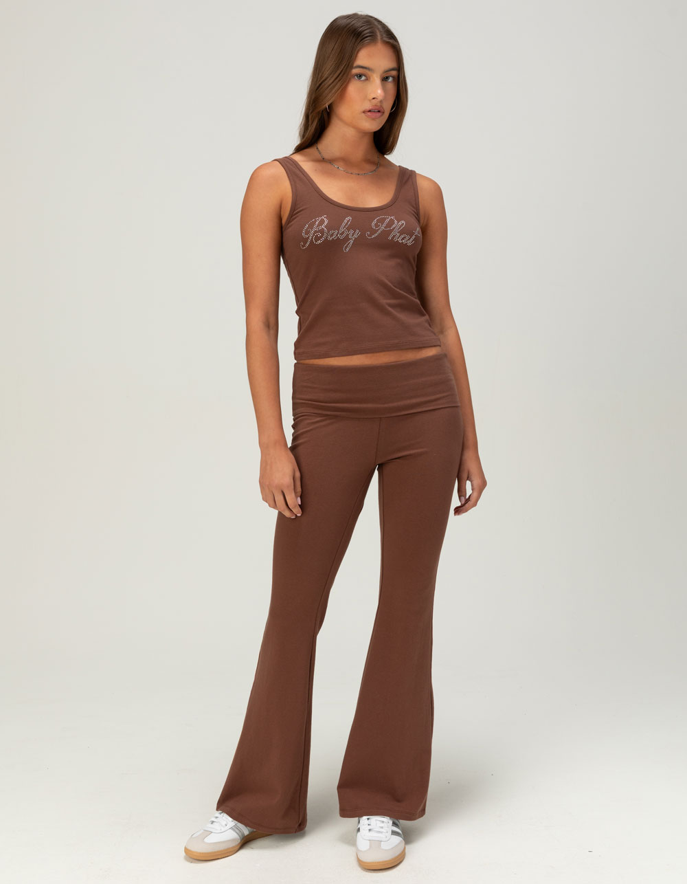 BABY PHAT Womens Tank Top - BROWN