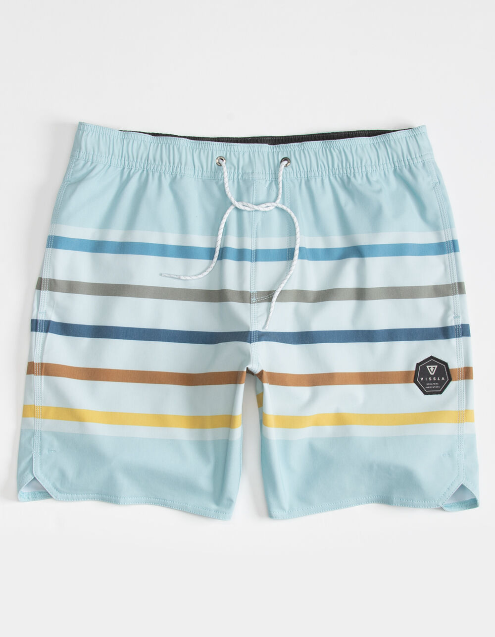 VISSLA Low Five Mens Volley Shorts LIGHT BLUE Tillys