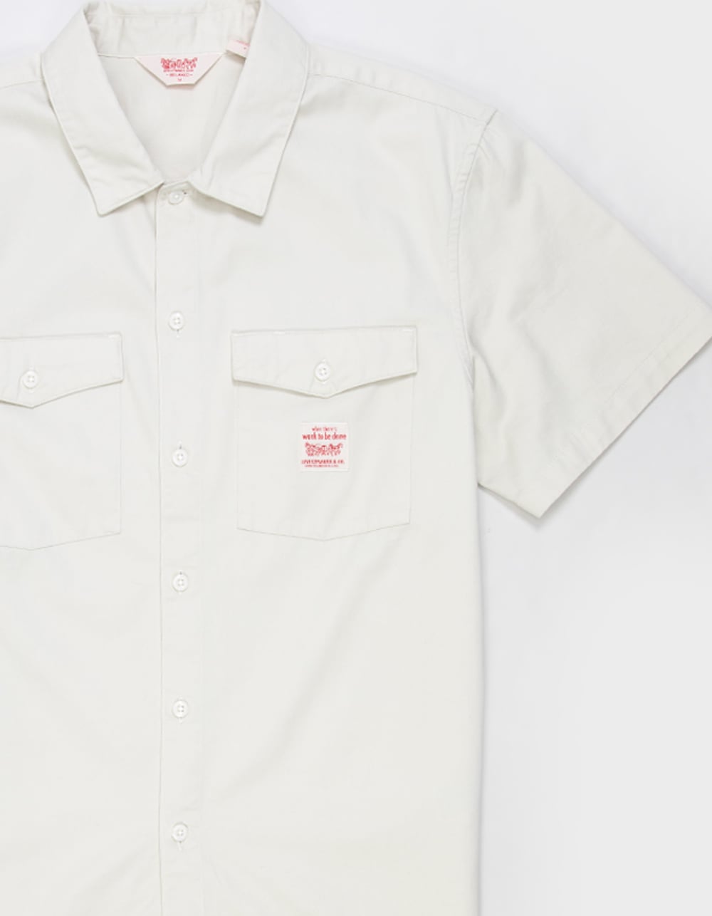LEVI'S Worker Mens Button Up Shirt - CREAM