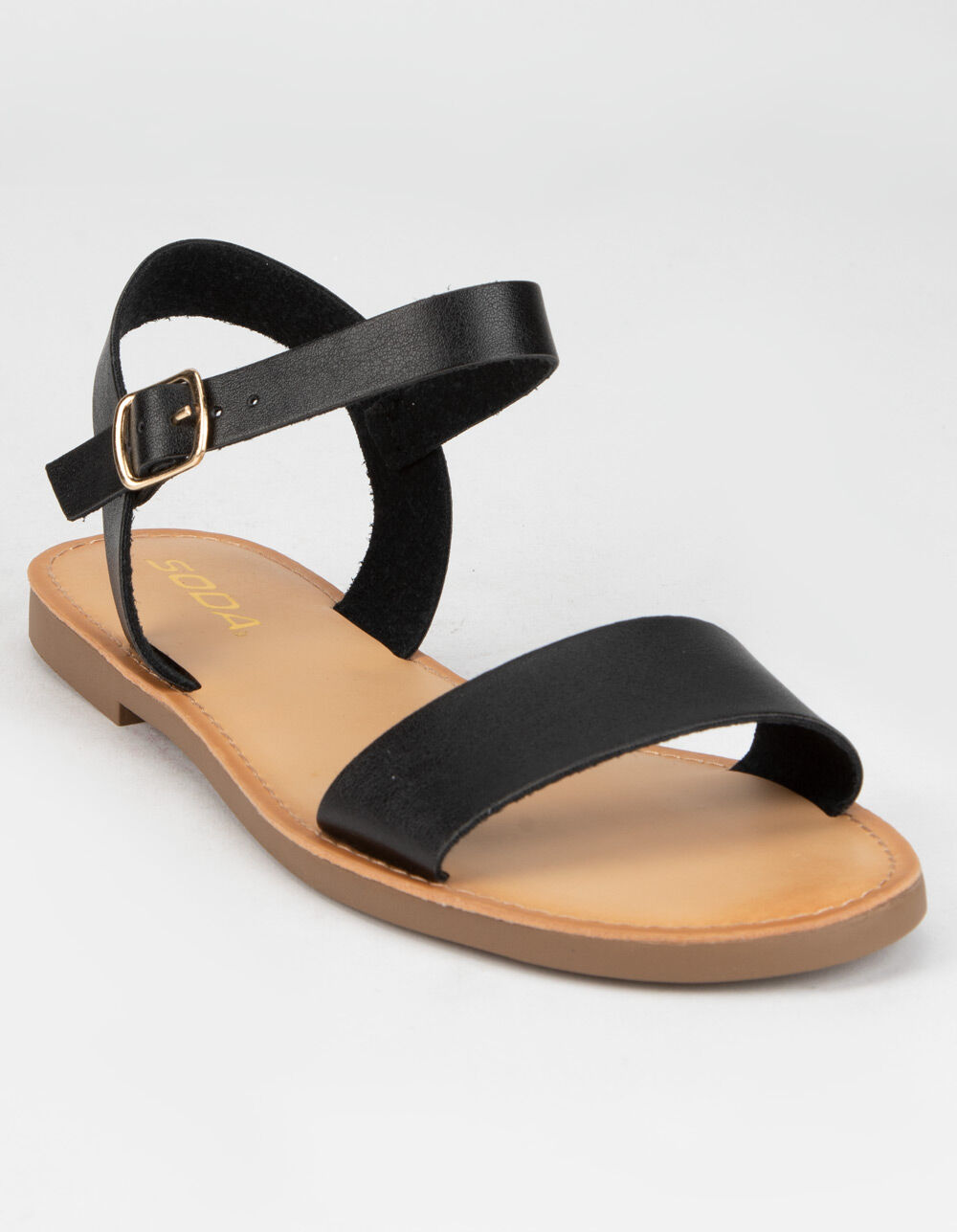 SODA Ankle Strap Womens Black Sandals BLACK Tillys