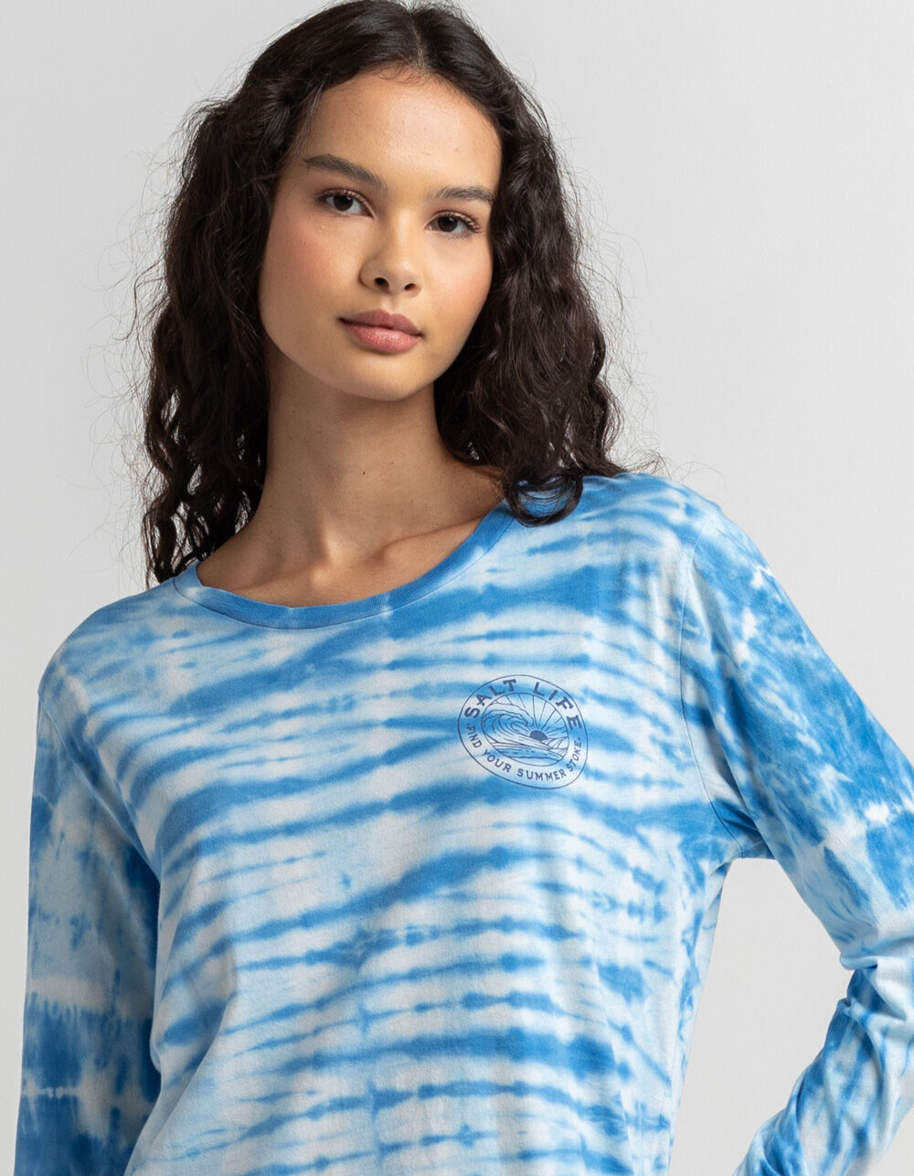 SALT LIFE Summer Womens Oversized Tee BLUE COMBO Tillys