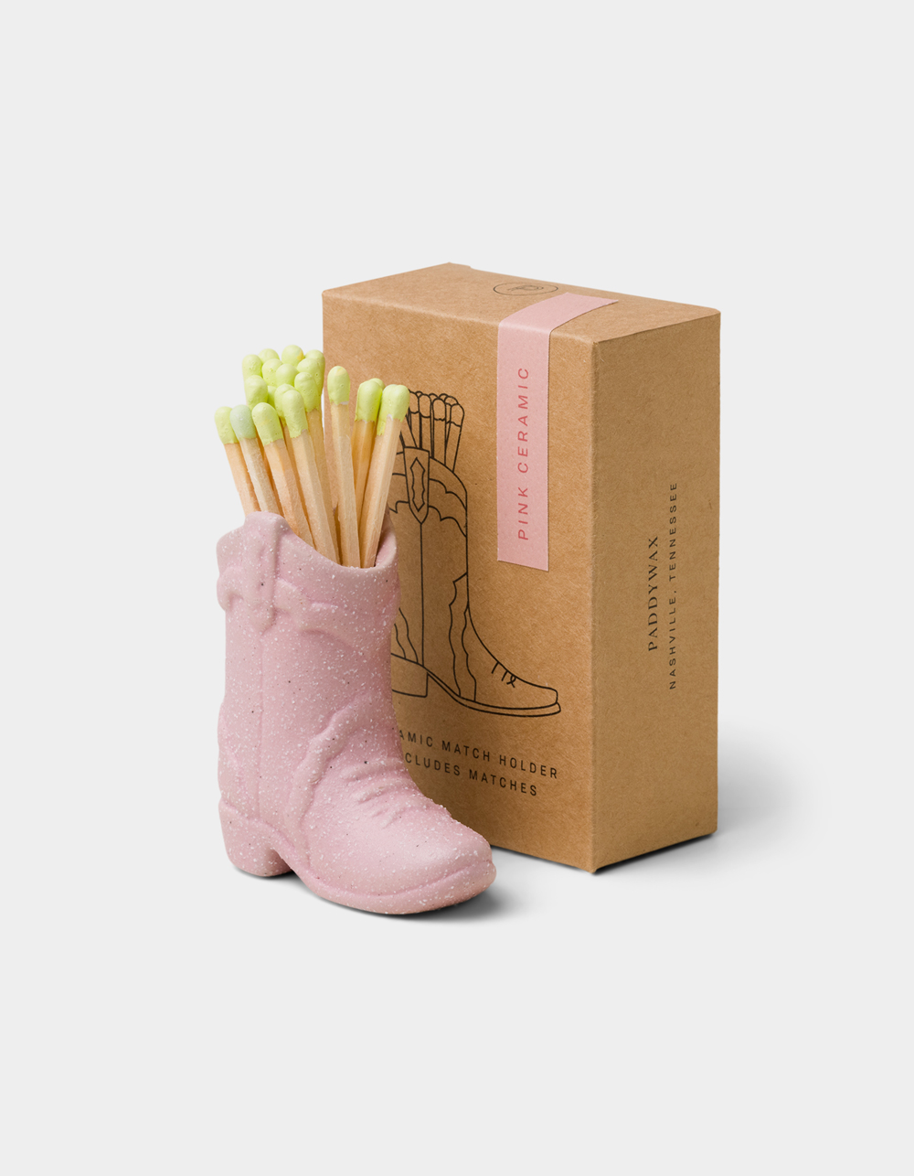 PADDYWAX Cowboy Boot Match Holder PINK Tillys