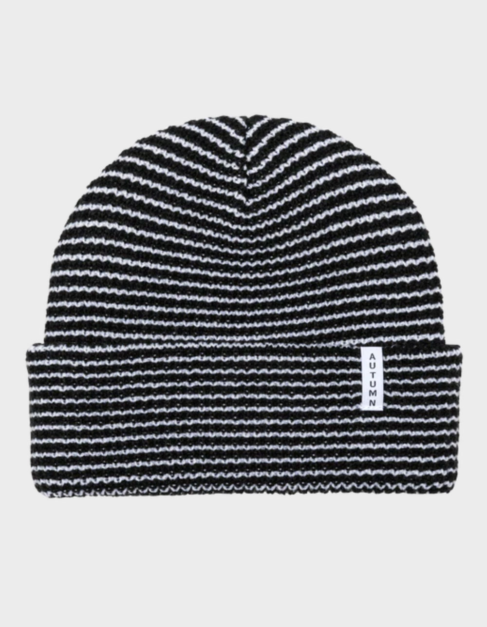 AUTUMN Striped Kids Beanie - BLACK