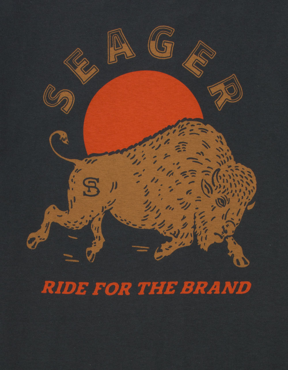 SEAGER Ride For The Brand Mens Tee - BLACK