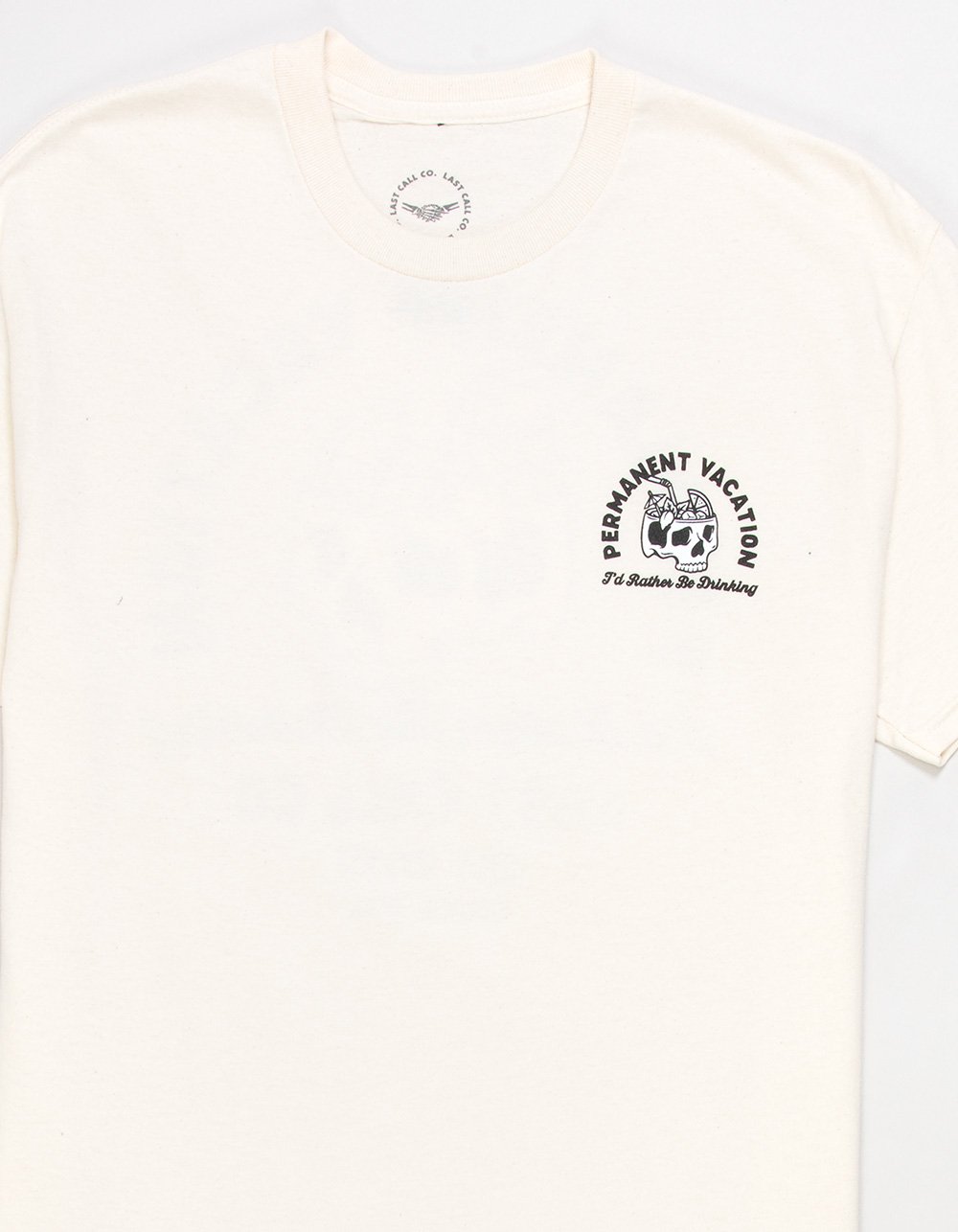 LAST CALL CO. Permanent Vacation Mens Tee - NATURAL
