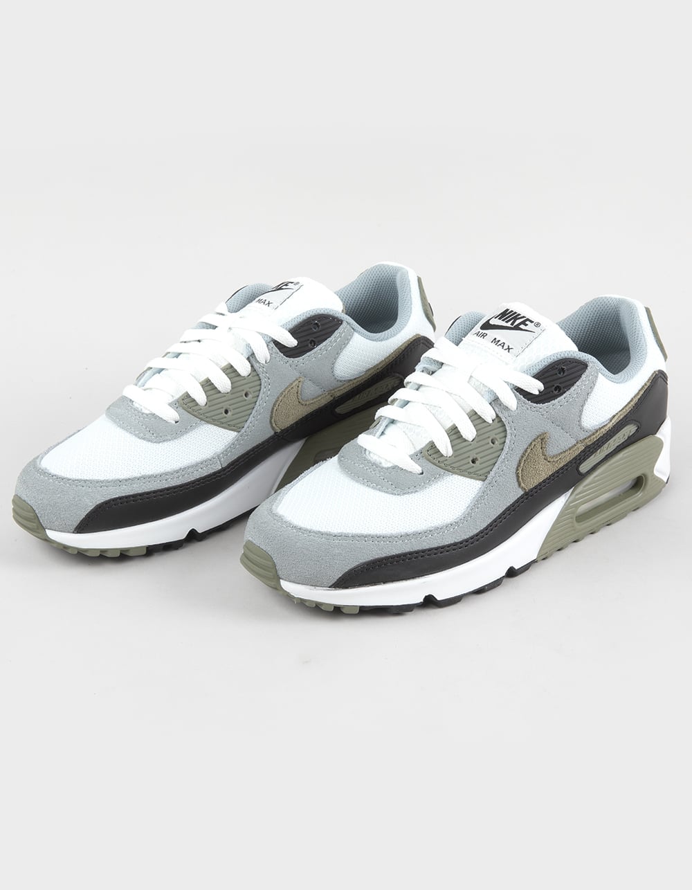 NIKE Air Max 90 Mens Shoes - WHITE/OLIVE