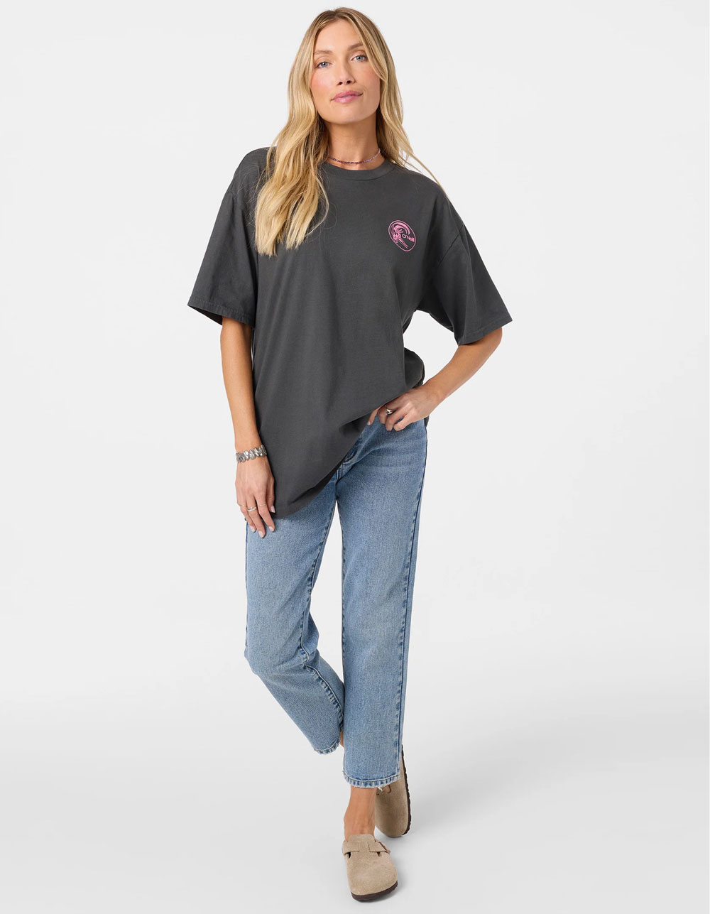O'NEILL Forty First Womens Oversized Tee - BLACK