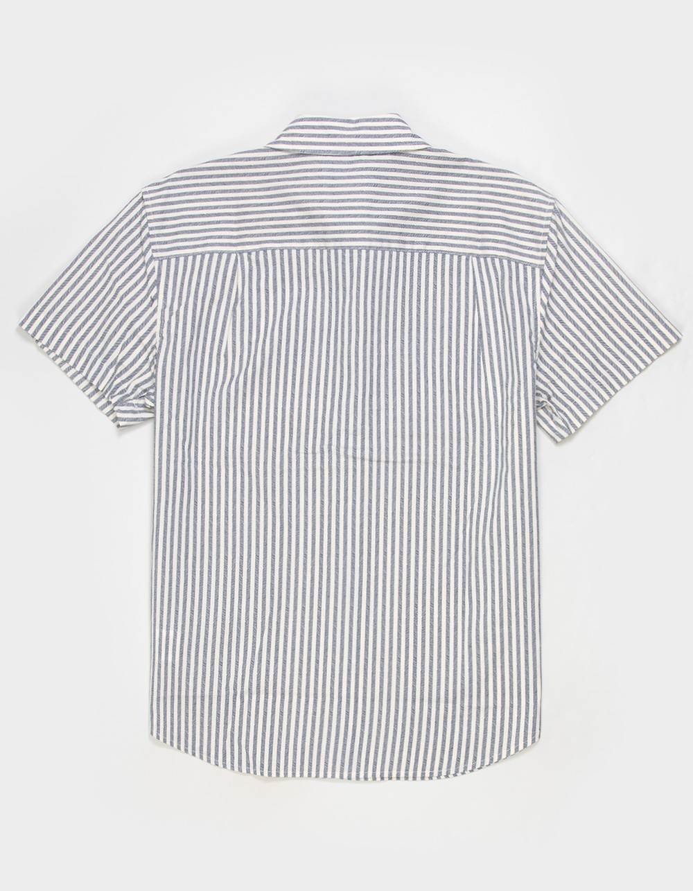 BRIXTON Coastal Print Stripe Mens Button Up Shirt - Cream Combo