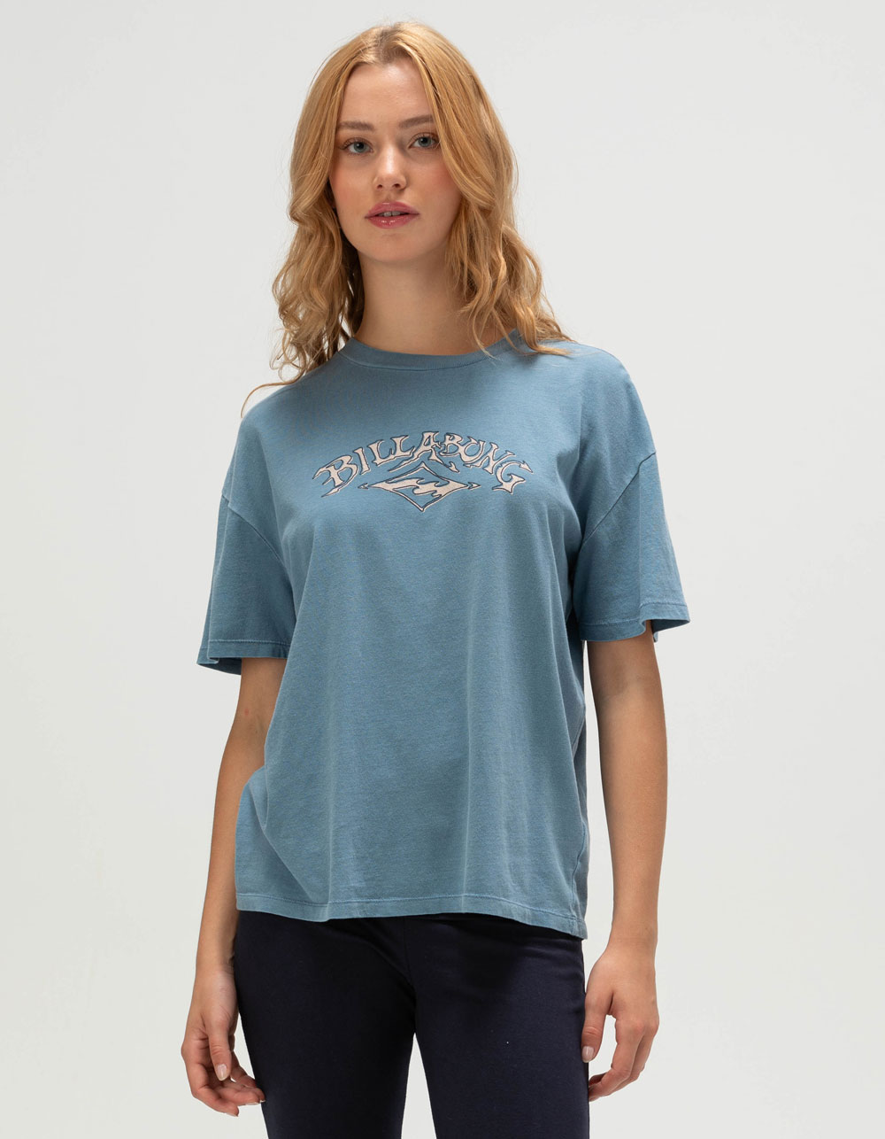 BILLABONG Australian Roots Womens Oversized Tee - BLUE