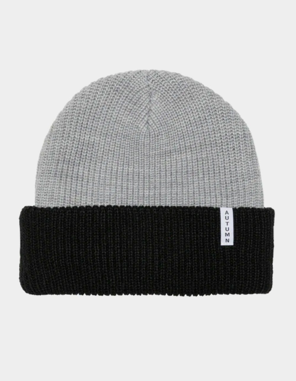 AUTUMN Blocked Kids Beanie - BLACK