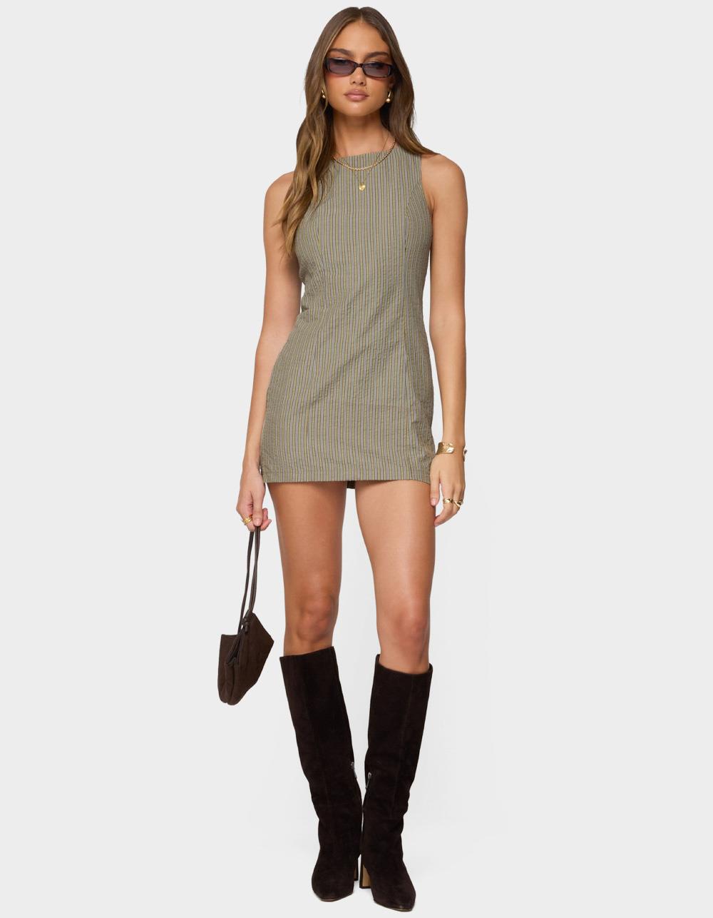 EDIKTED Macee Tailored Romper - DK GREEN