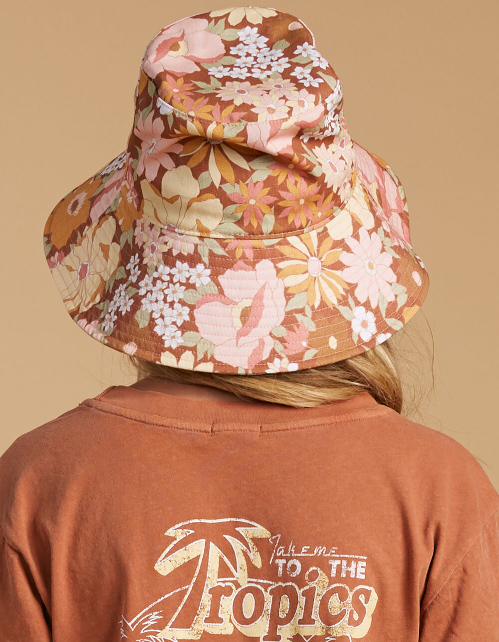 Salty Blonde Far Out Womens Bucket Hat 