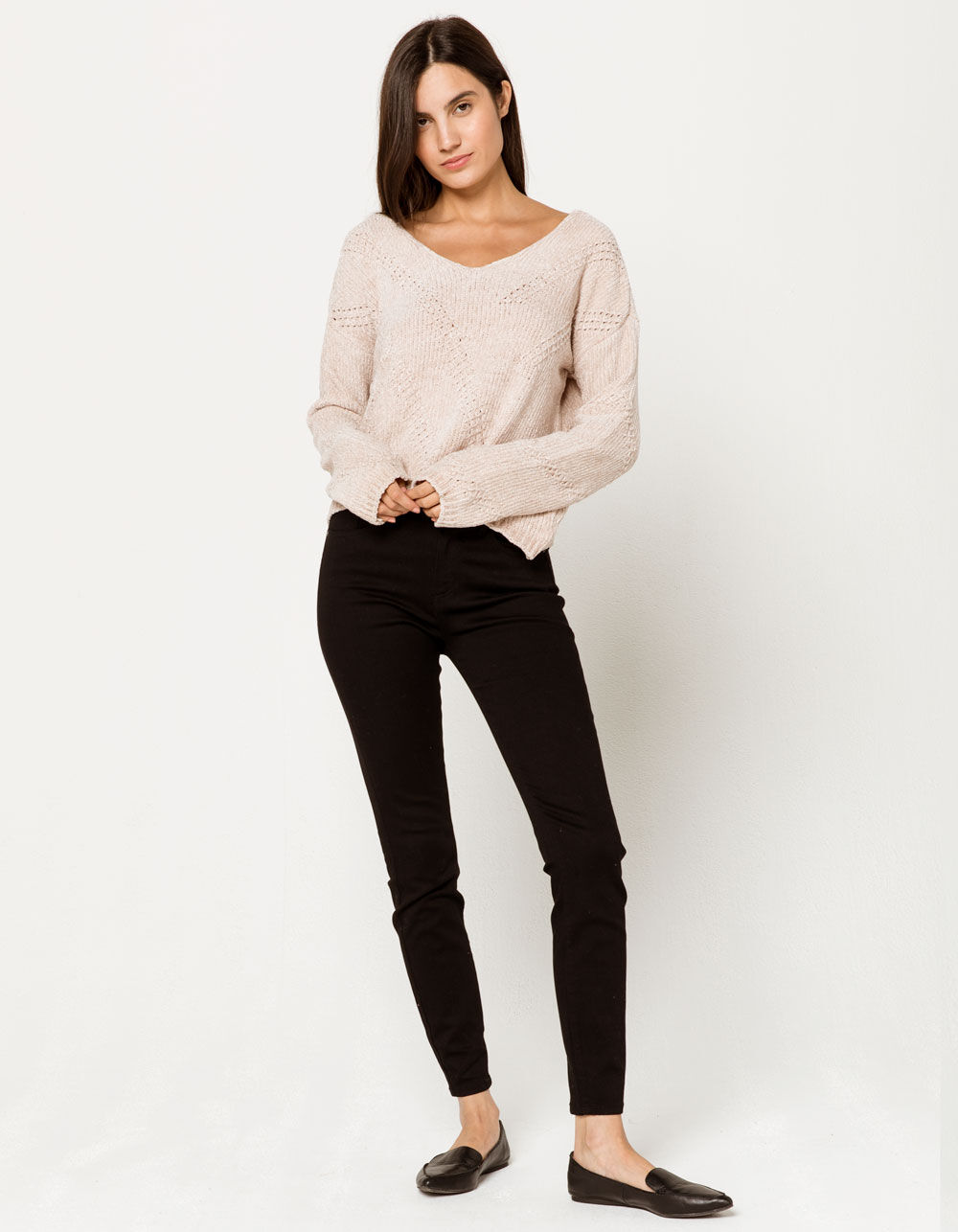 OTHERS FOLLOW Bococa Womens Sweater - LIGHT PINK | Tillys
