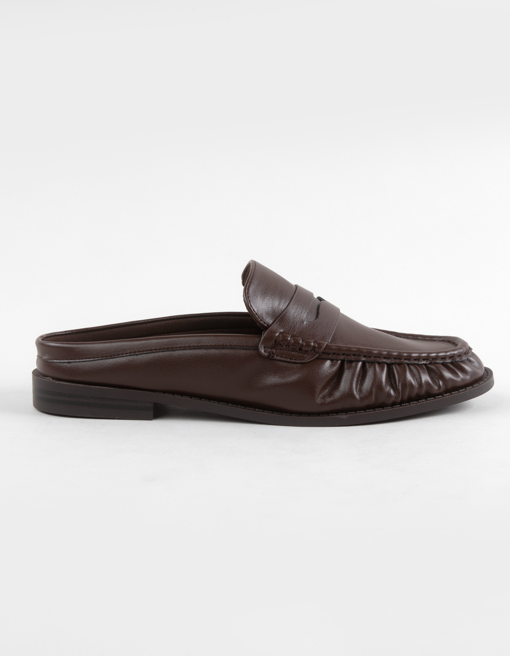 BAMBOO Path Womens Loafer Mules - BROWN