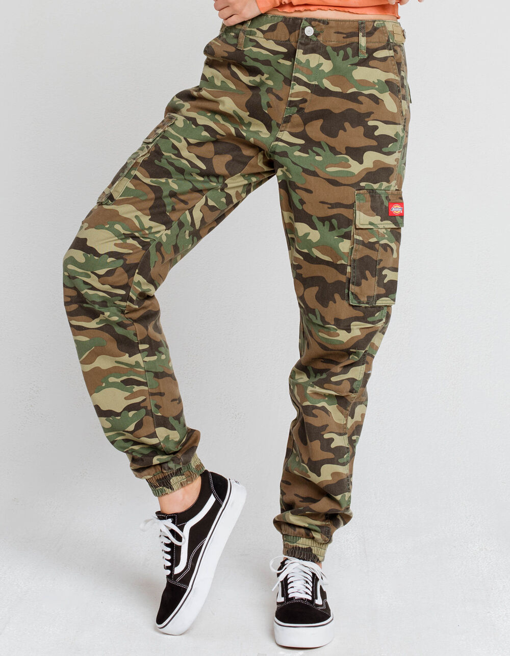 DICKIES Utility Womens Cargo Jogger Pants CAMO Tillys