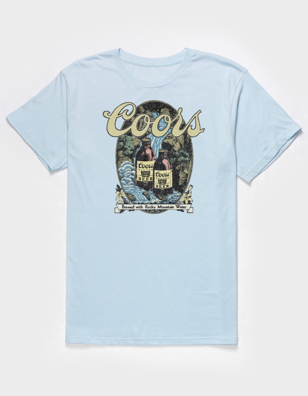COORS Banquet Rocky Mountain Unisex Tee - LIGHT BLUE