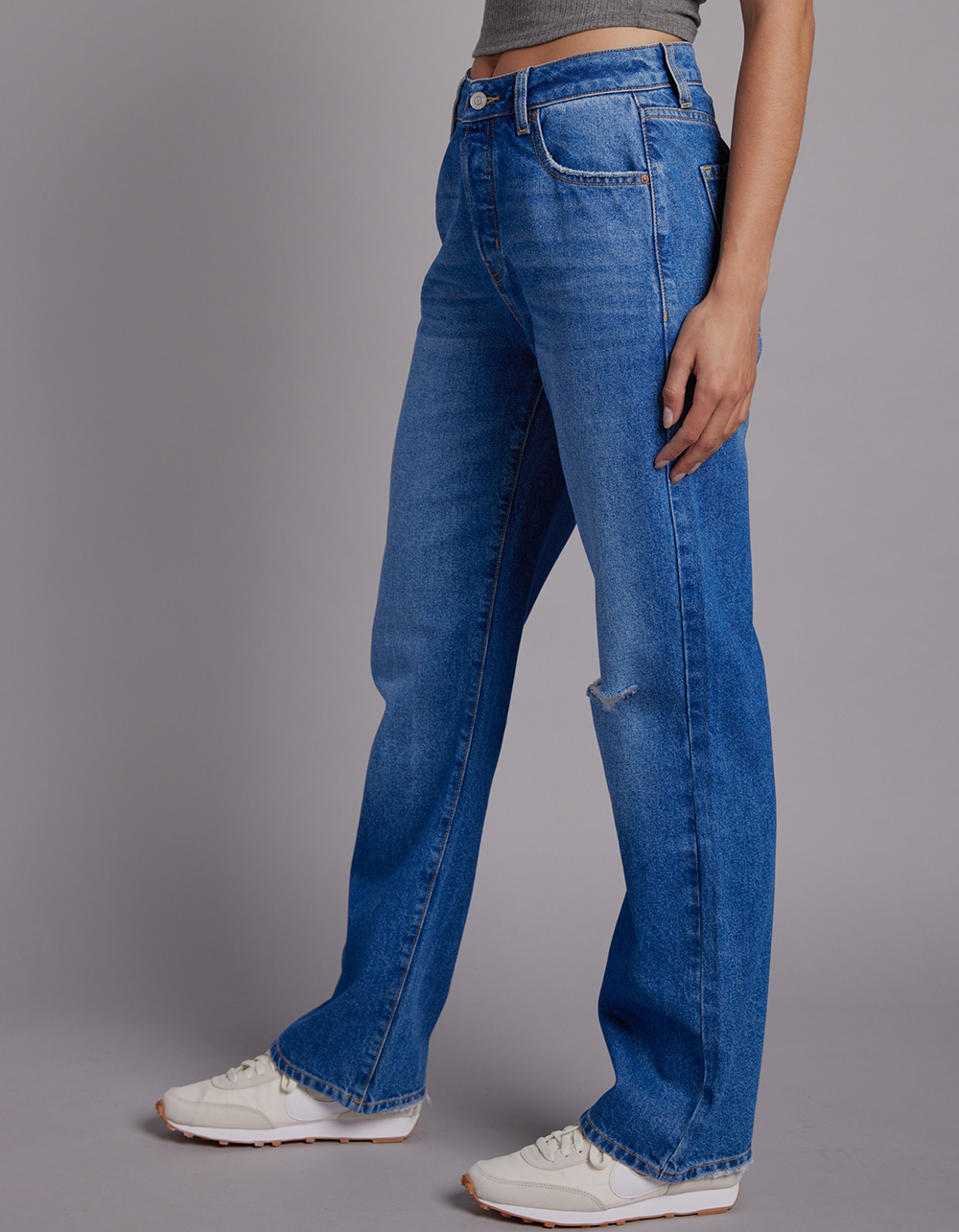 RSQ Womens High Rise Straight Leg Jeans - MEDIUM WASH