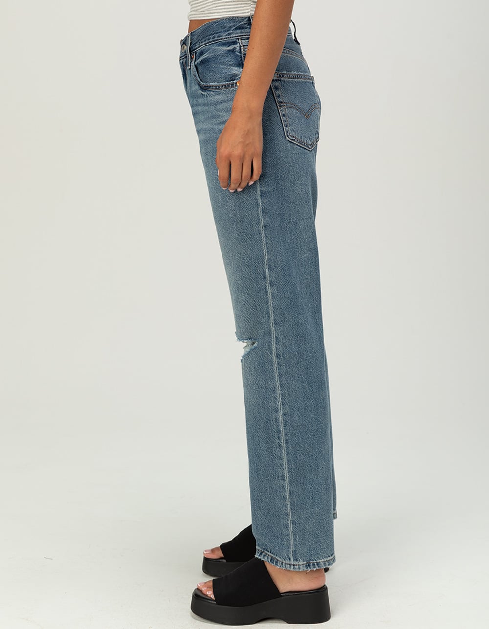 LEVI'S Premium Womens Easy Dad Jeans - Gorgeous Gal DARK BLAST
