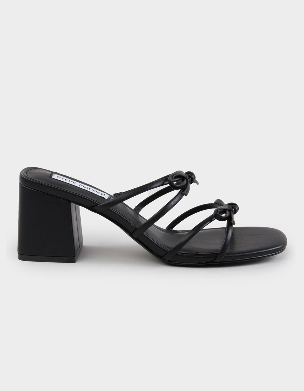STEVE MADDEN Cammy Bow Womens Heels - BLACK