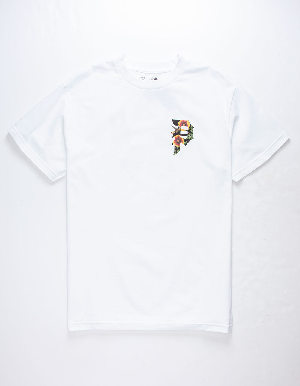 PRIMITIVE Dirty P Sunflower White Mens T-Shirt image number 0
