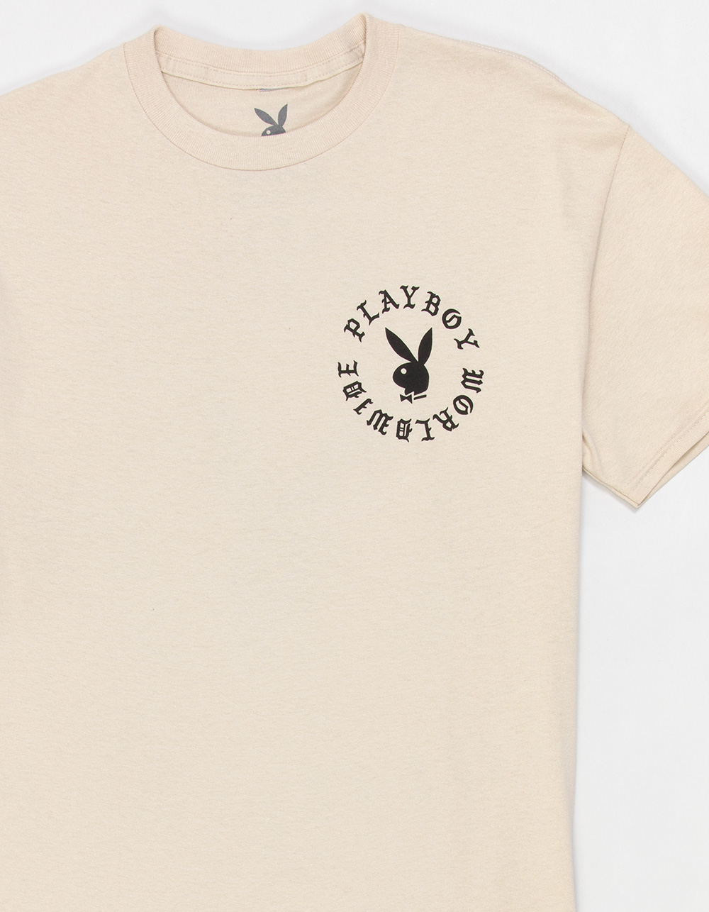PLAYBOY Rose Mens Tee - SAND