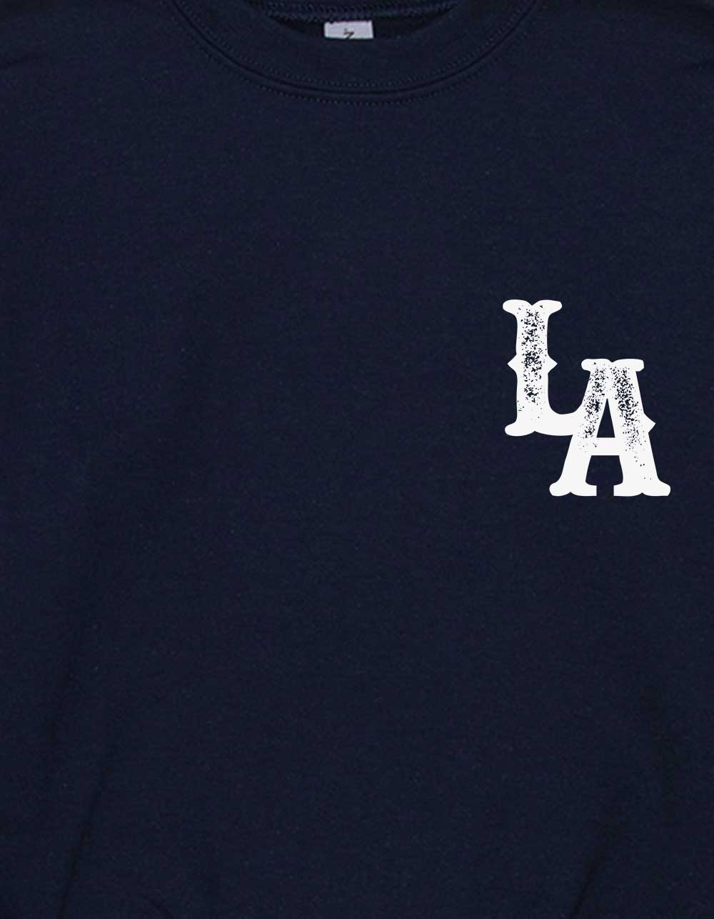 LOS ANGELES Baseball Unisex Kids Crewneck Sweatshirt - NAVY