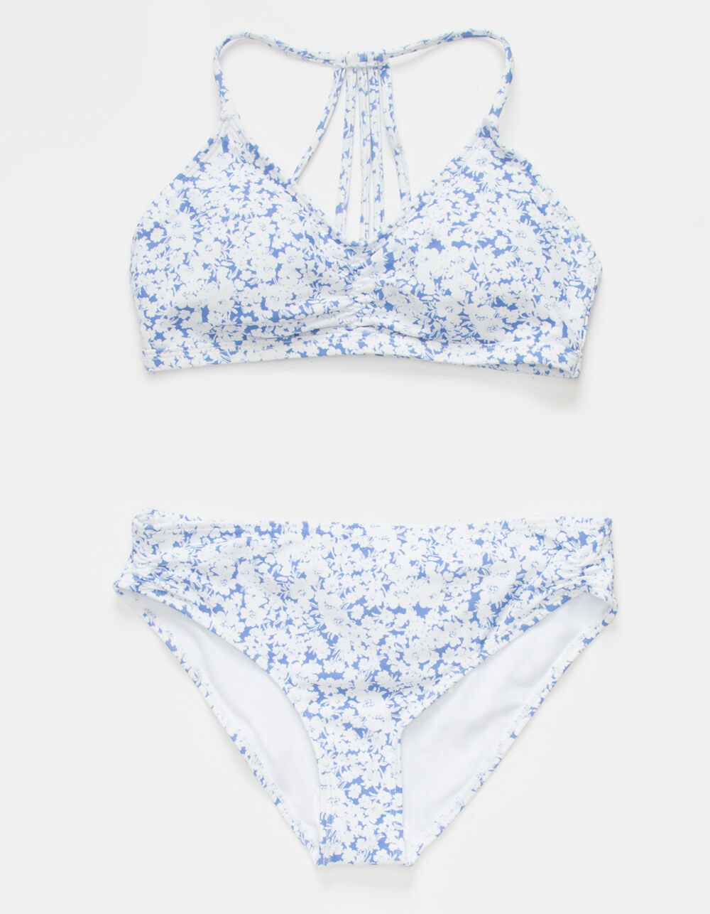 FULL TILT Floral Cinch Girls Bikini Set - SKY BLUE | Tillys