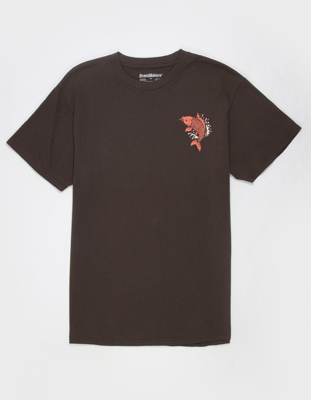 IKIGAI Koi Fish Mens Tee - BROWN