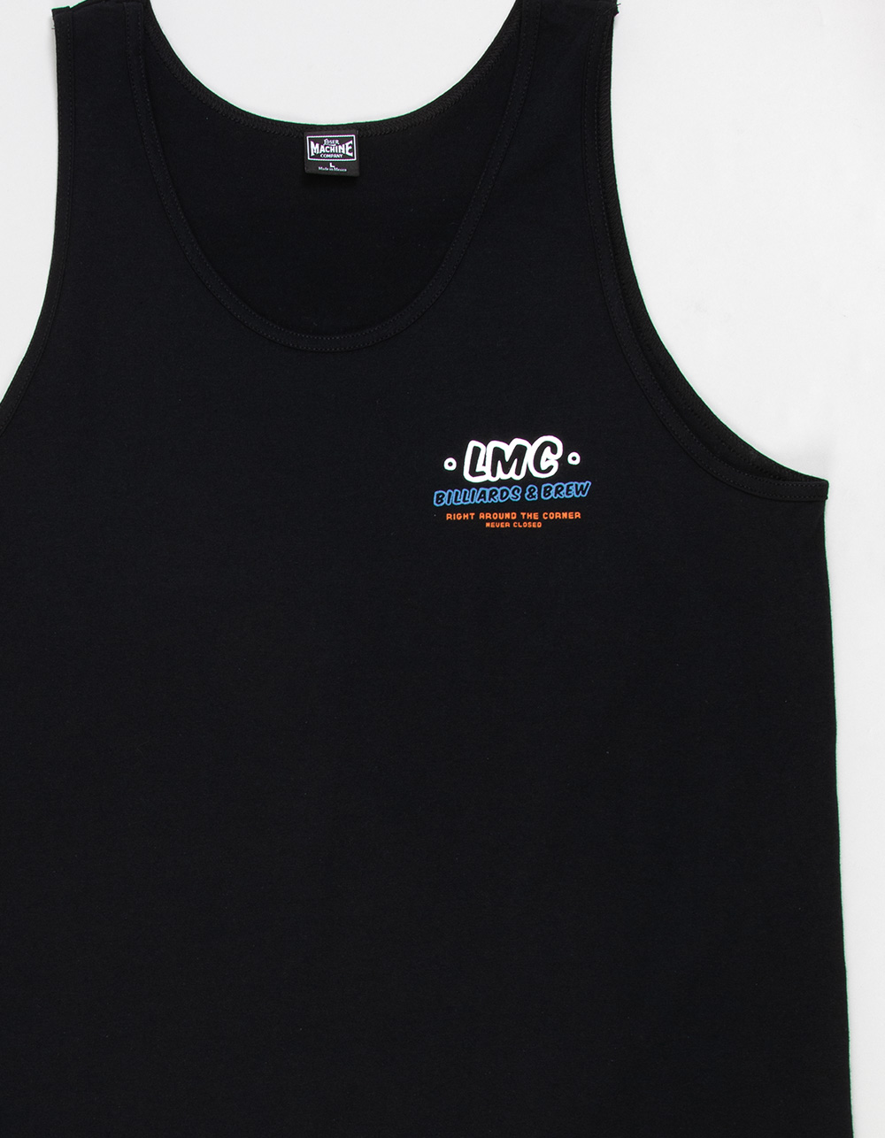LOSER MACHINE Ringer Club Mens Tank Top - BLACK