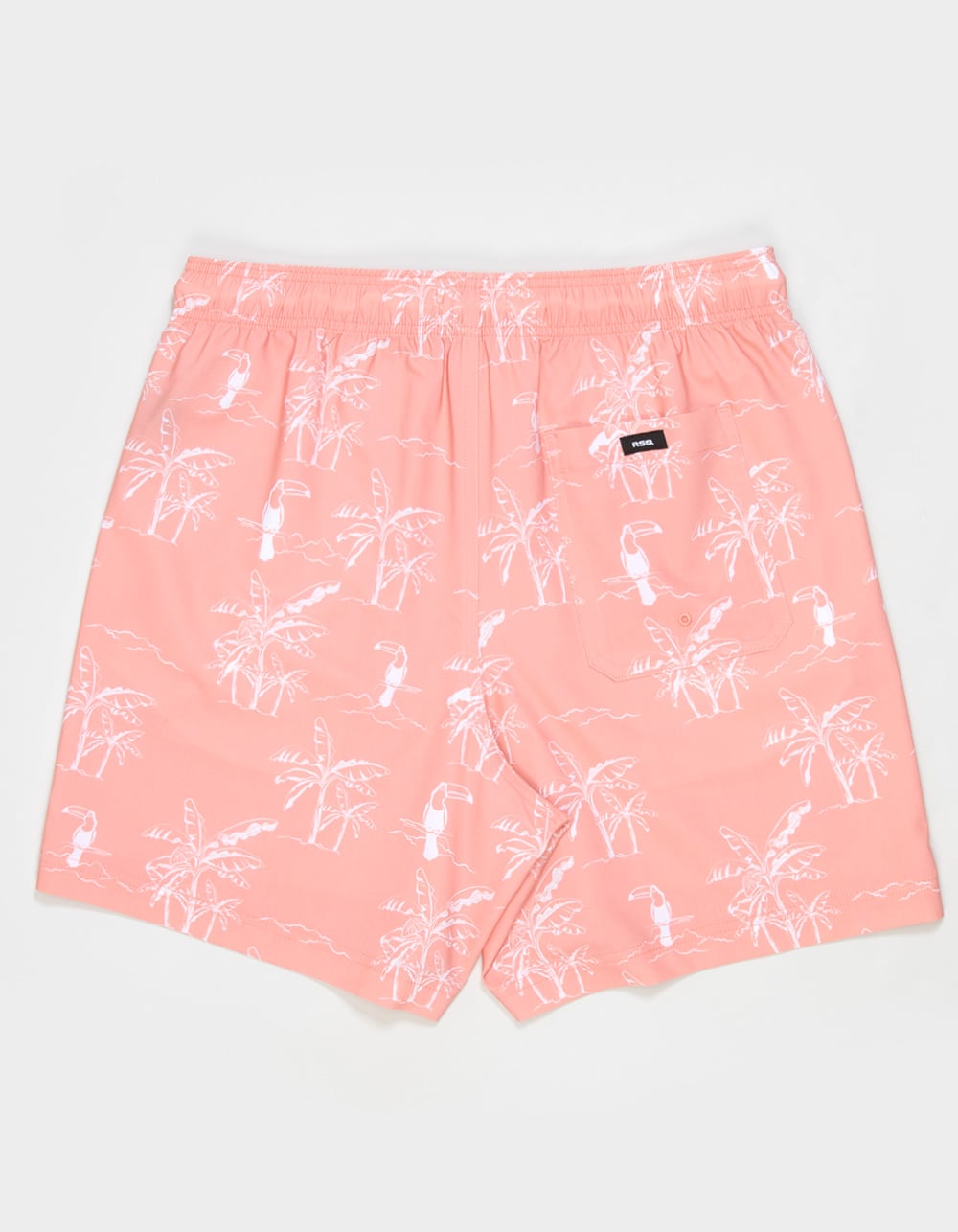 RSQ Mens 6.5" Swim Trunks - CORAL