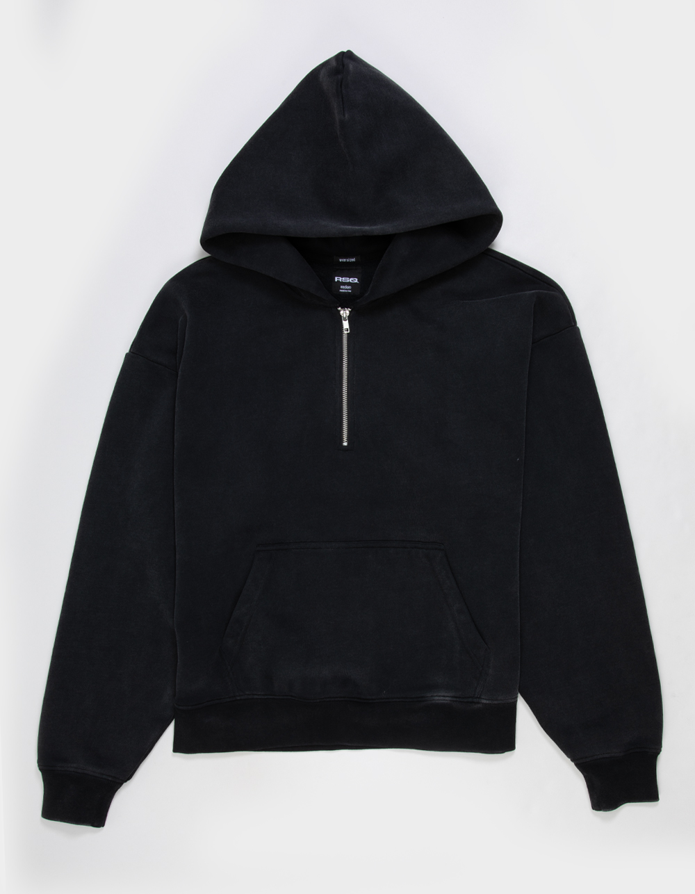 RSQ Mens Quarter Zip Hoodie - BLACK