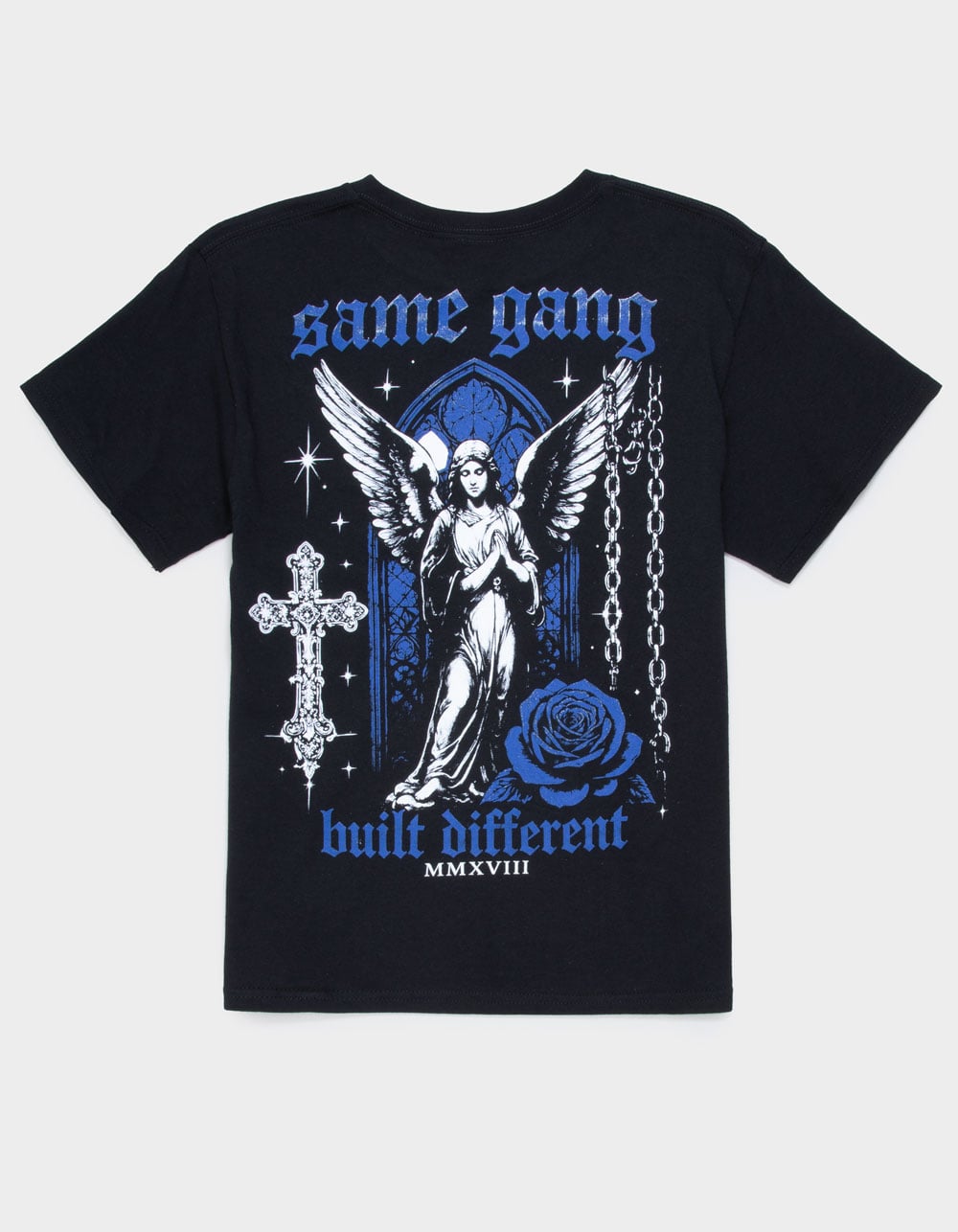 SAME GANG Built Different Boys Tee - BLACK
