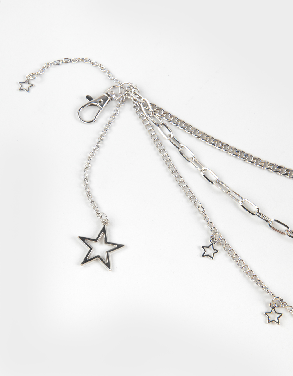 FULL TILT Y2K Star Bag Chain - SILVER