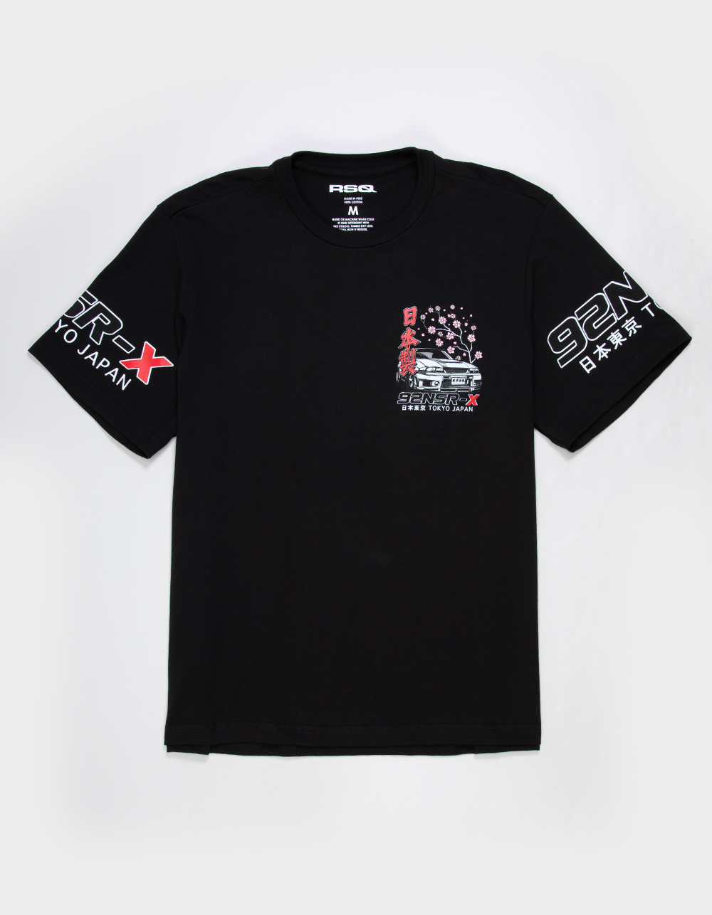 RSQ Mens Tokyo Race Tee - BLACK