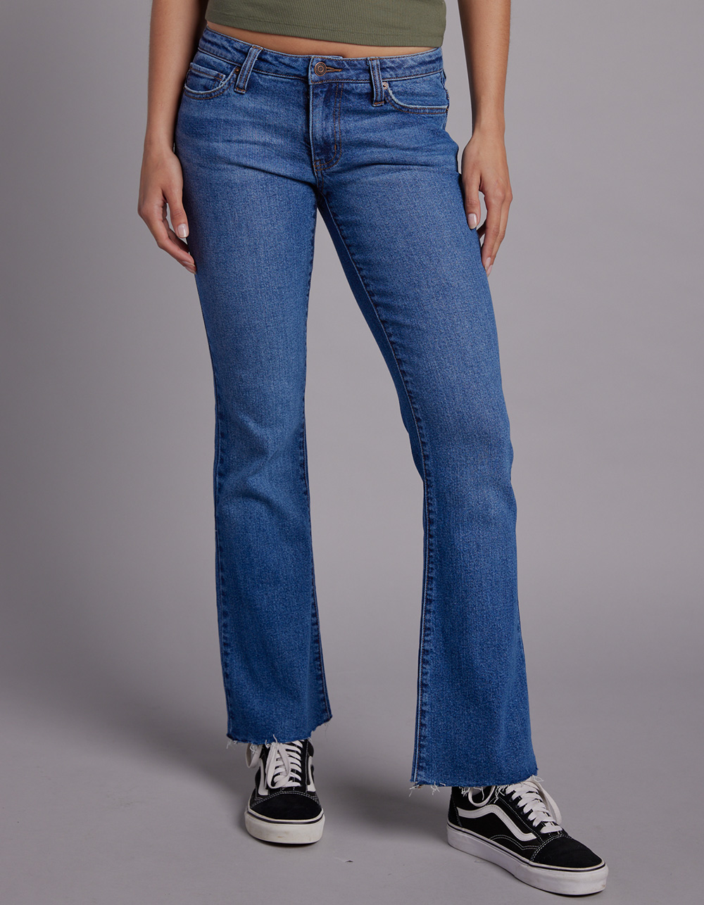 RSQ Womens Low Rise Flare Jeans - MEDIUM WASH | Tillys
