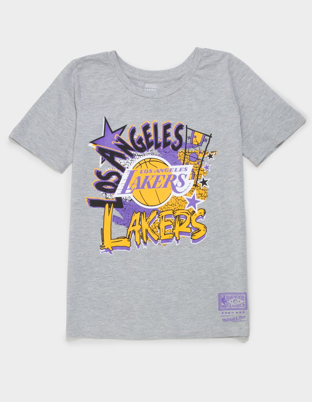 MITCHELL & NESS Los Angeles Lakers Play By Boys Tee - HEATHER GRAY