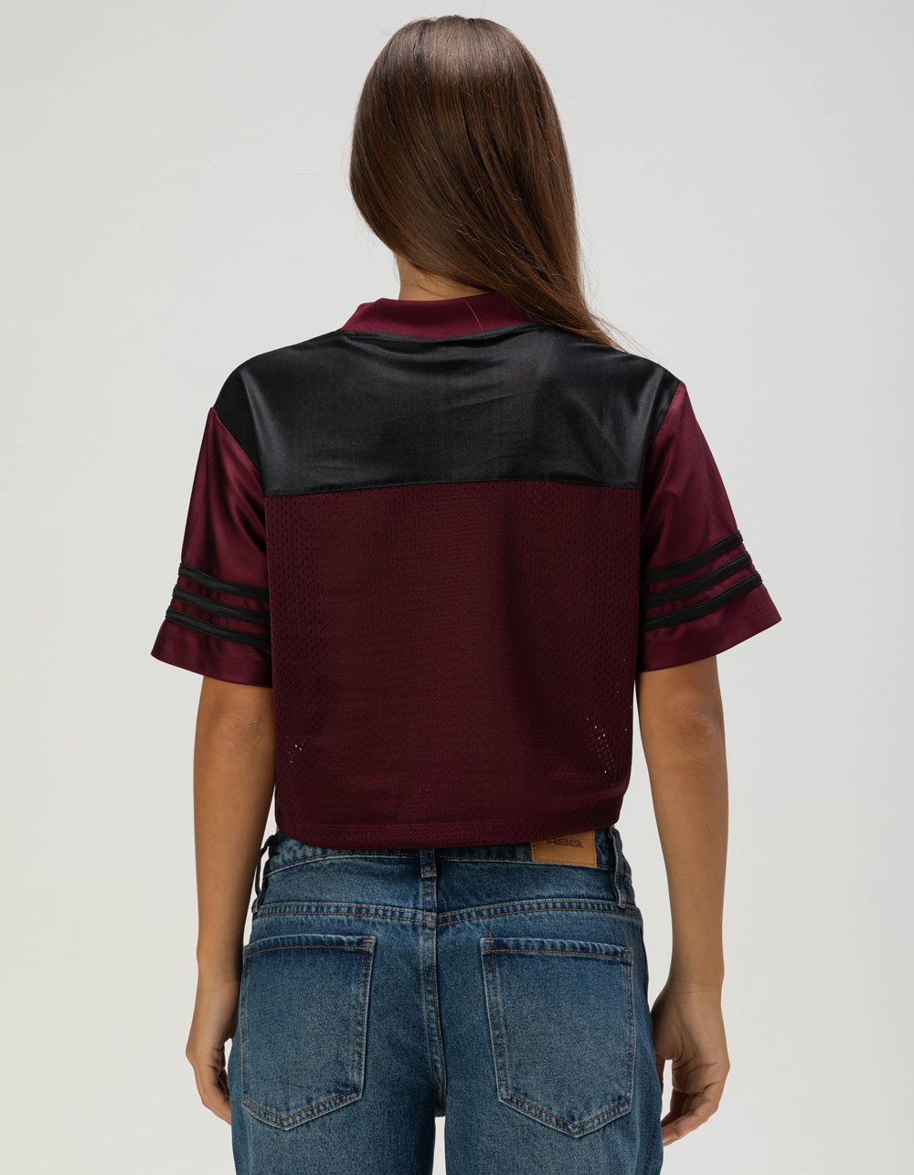 ADIDAS Originals Womens Crop Jersey - MAROON