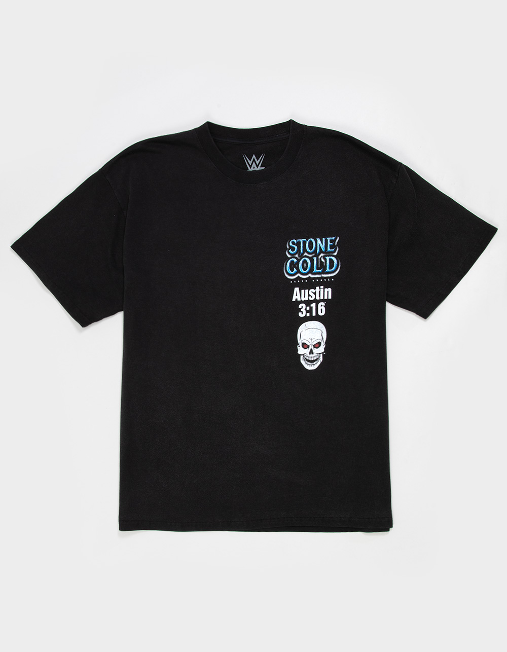 WWE Stone Cold Mens Boxy Tee - WASHED BLACK