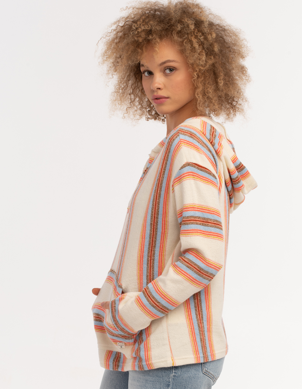 BILLABONG Baja Sands Womens Pullover Hoodie Cream Combo Tillys